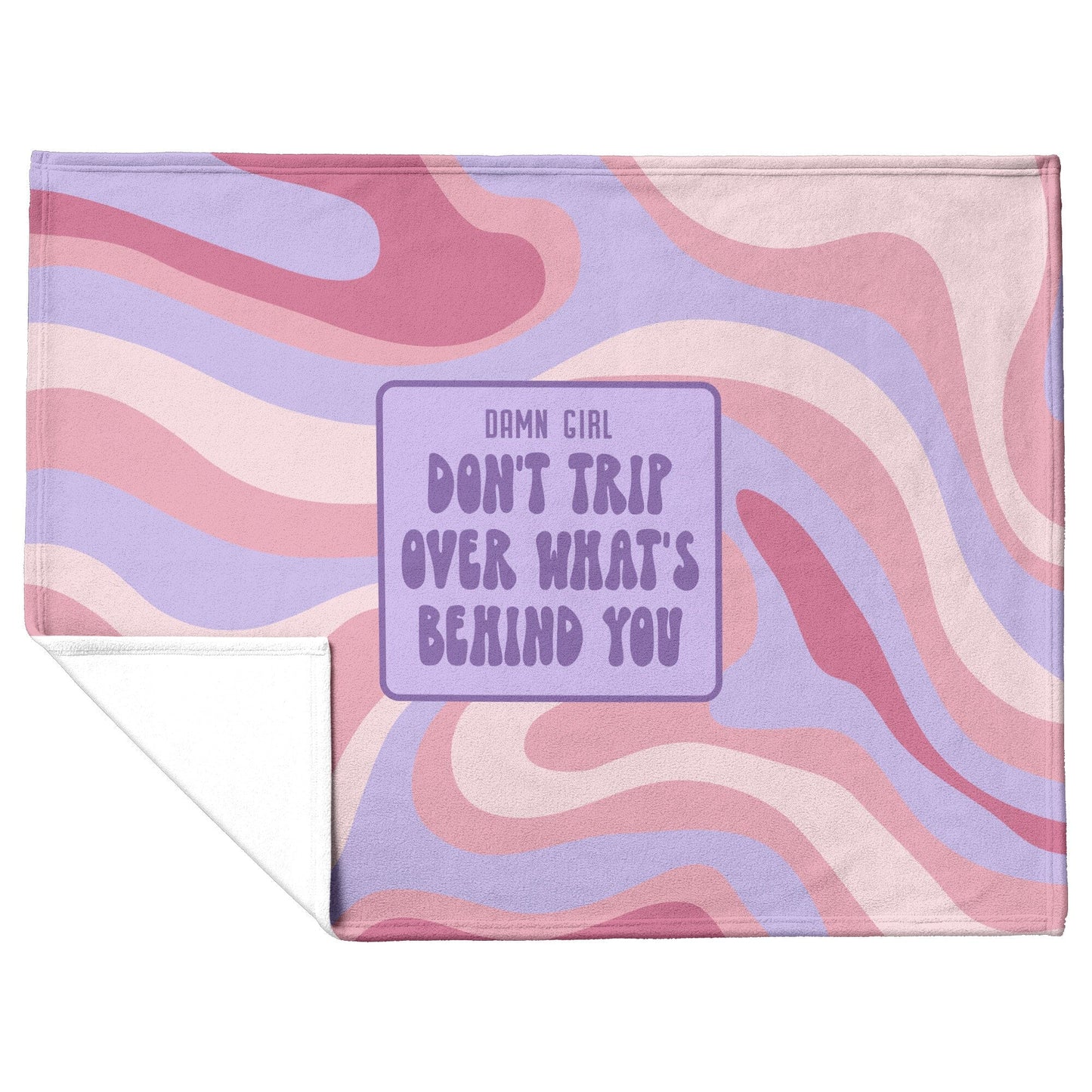 Don't Trip Over What's Behind You, Vintage Coquette Blankets Blankets teelaunch 