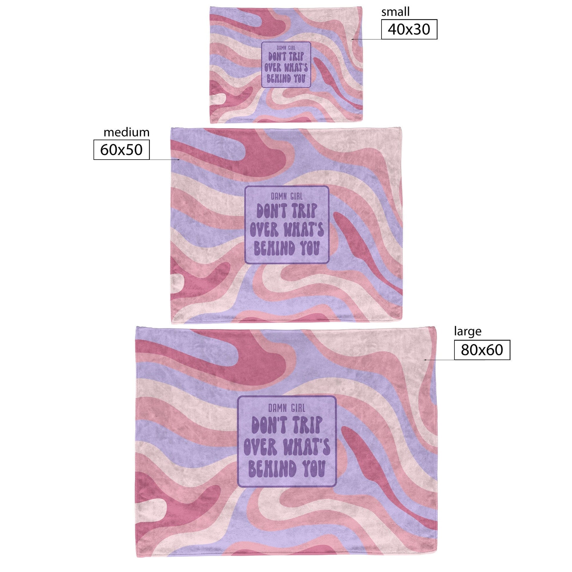 Don't Trip Over What's Behind You, Vintage Coquette Blankets Blankets teelaunch 