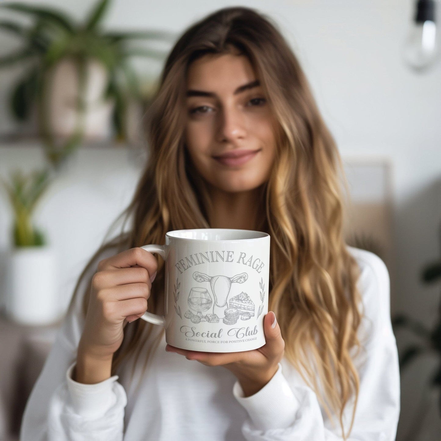 Feminist Gifts ~ Feminine Rage Coffee Mugs Coffee Mugs teelaunch 20 oz 