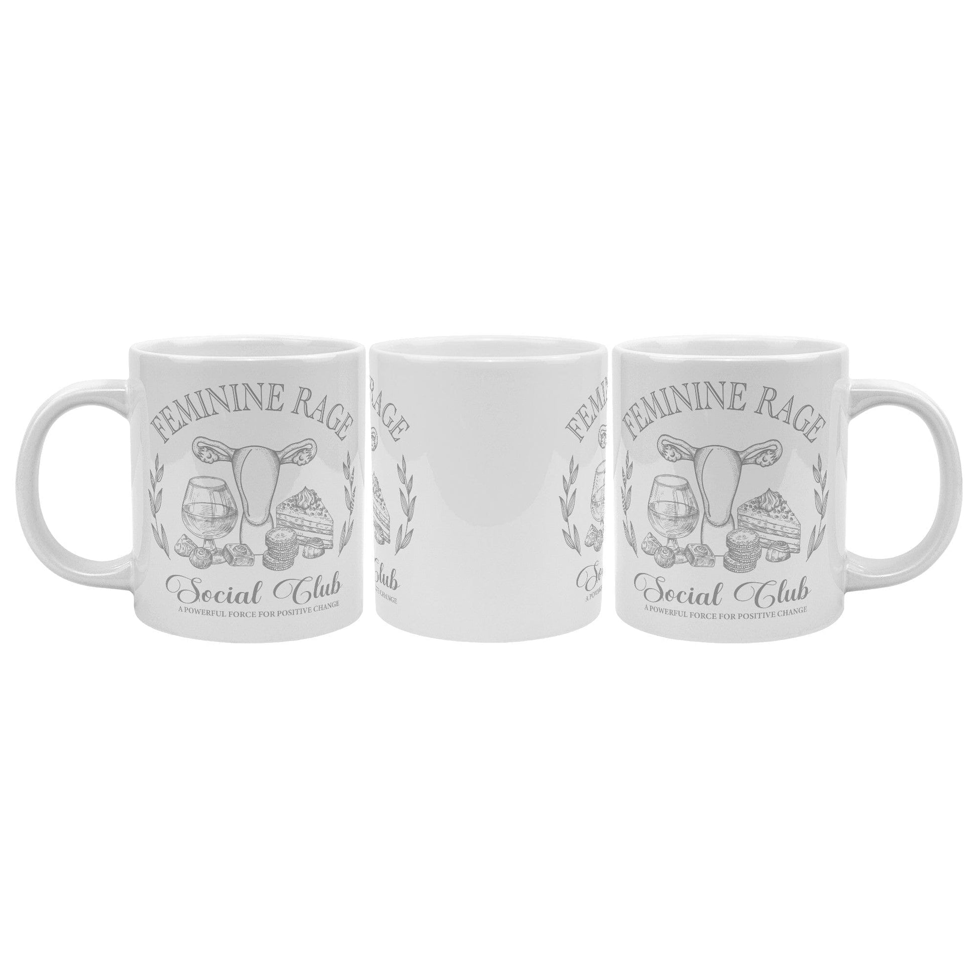 Feminist Gifts ~ Feminine Rage Coffee Mugs Coffee Mugs teelaunch 