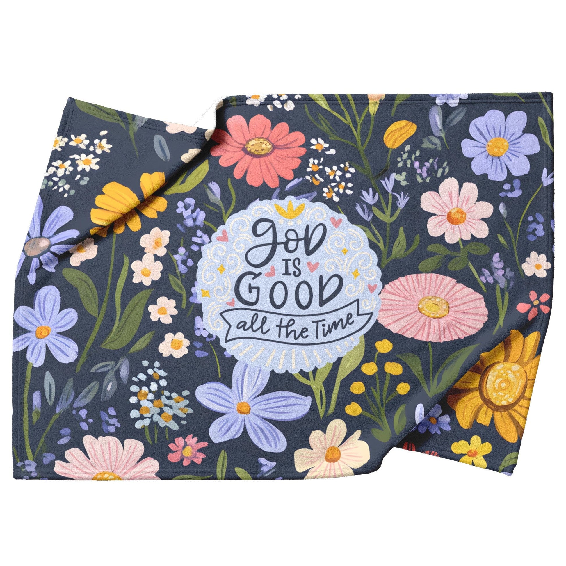 God Is Good Blanket Throw Couch, Scripture Blanket, Boho Christian Home Decor, Wall Tapestry, Fleece Blanket, Jesus Words, Jesus Wall Art Blankets teelaunch 30" x 40" Fleece 