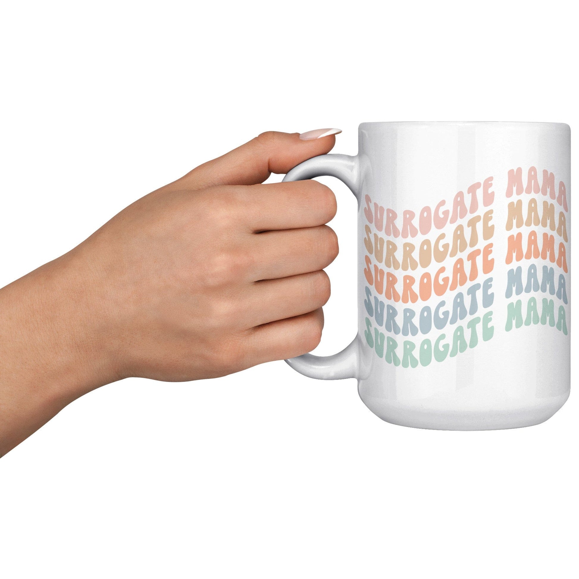 Surrogate Mama Gifts | IVF Gift | Retro Vintage Vibe | Tea Mug | Gifts for Transfer Day Coffee Mugs teelaunch default 