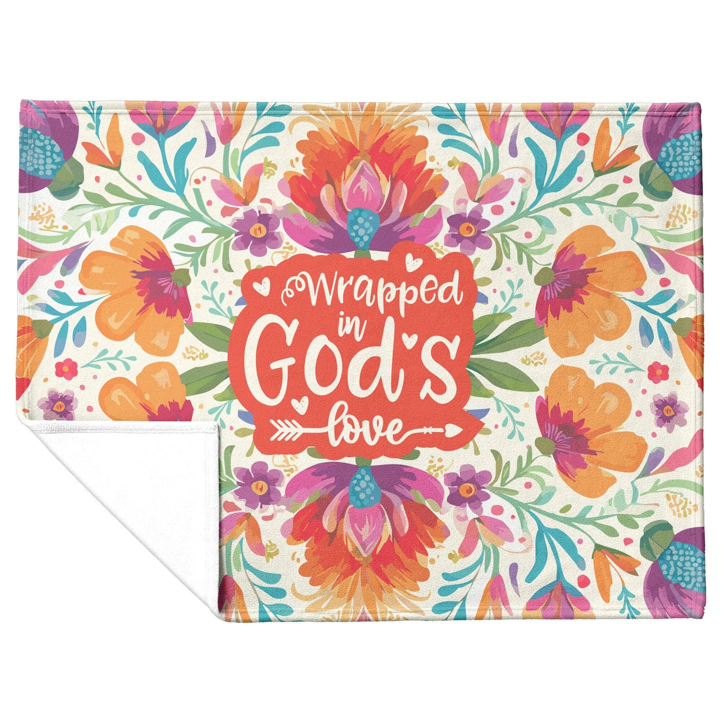 Wrapped In God's Love, Bible Study Blanket, Fleece Blanket Christain Home Decor Blankets teelaunch 