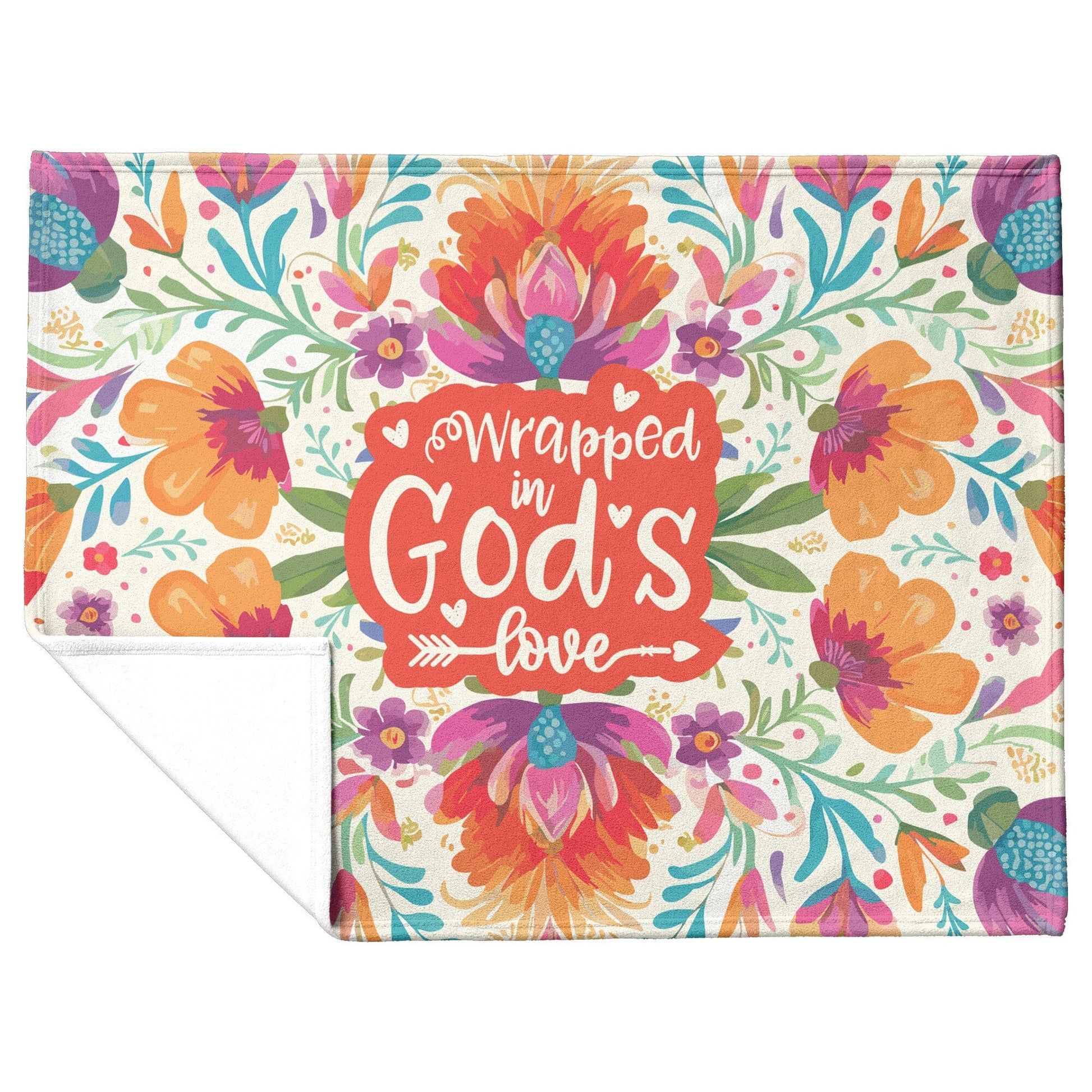 Wrapped In God's Love, Bible Study Blanket, Fleece Blanket Christain Home Decor Blankets teelaunch 