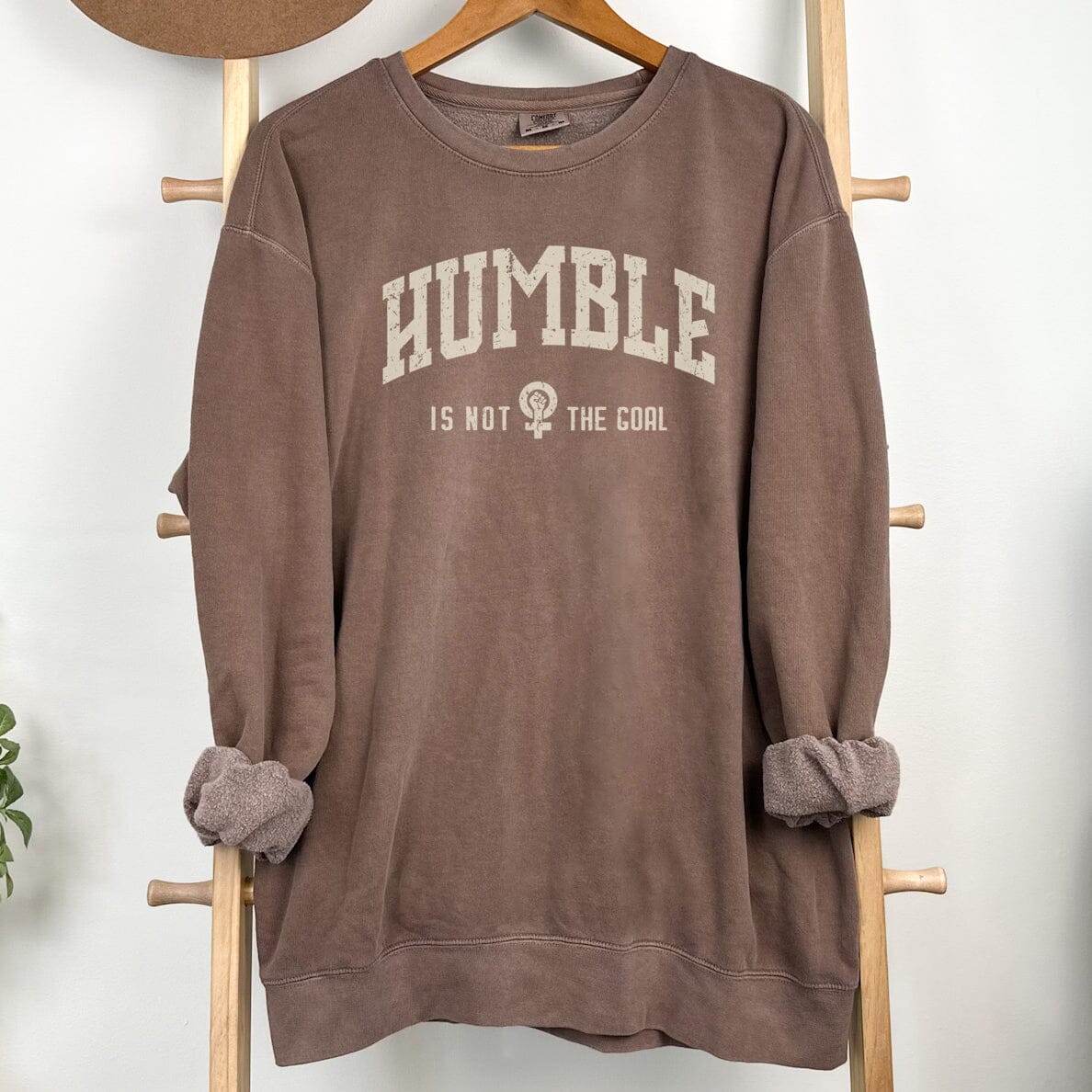 Feminist Sweatshirt, Not Aspiring To Be Humble Female Rage Shirt, Kamala Sweatshirt, Gender Equality Pullover, Womens Empowerment Sweatshirt Printify 