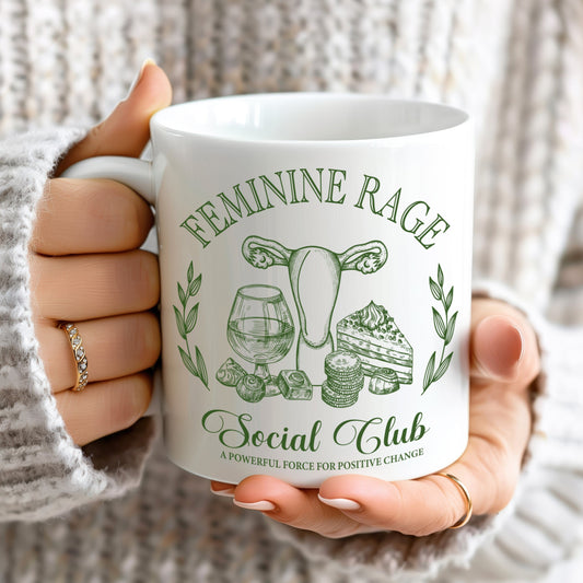 Feminine Rage Social Club ~ Coffee Mugs Coffee Mugs teelaunch 