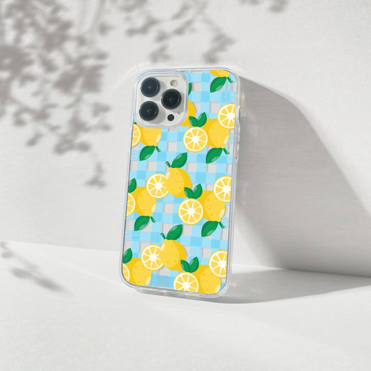 Lemon Fruit Clear Phone Case, Summer Phone Cases Compatible with most iPhone and Samsung Galaxy Models Phone Case Printify iPhone 14 Without gift packaging 