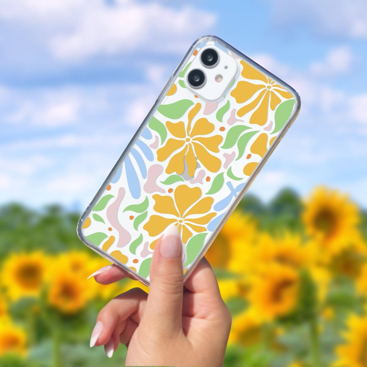 Matisse Floral Phone Case, Flower Market Phone Case, Clear Groovy Retro Flower iPhone Case for iPhone 12 mini, iPhone 13 Pro, iPhone 14 Phone Case Printify 