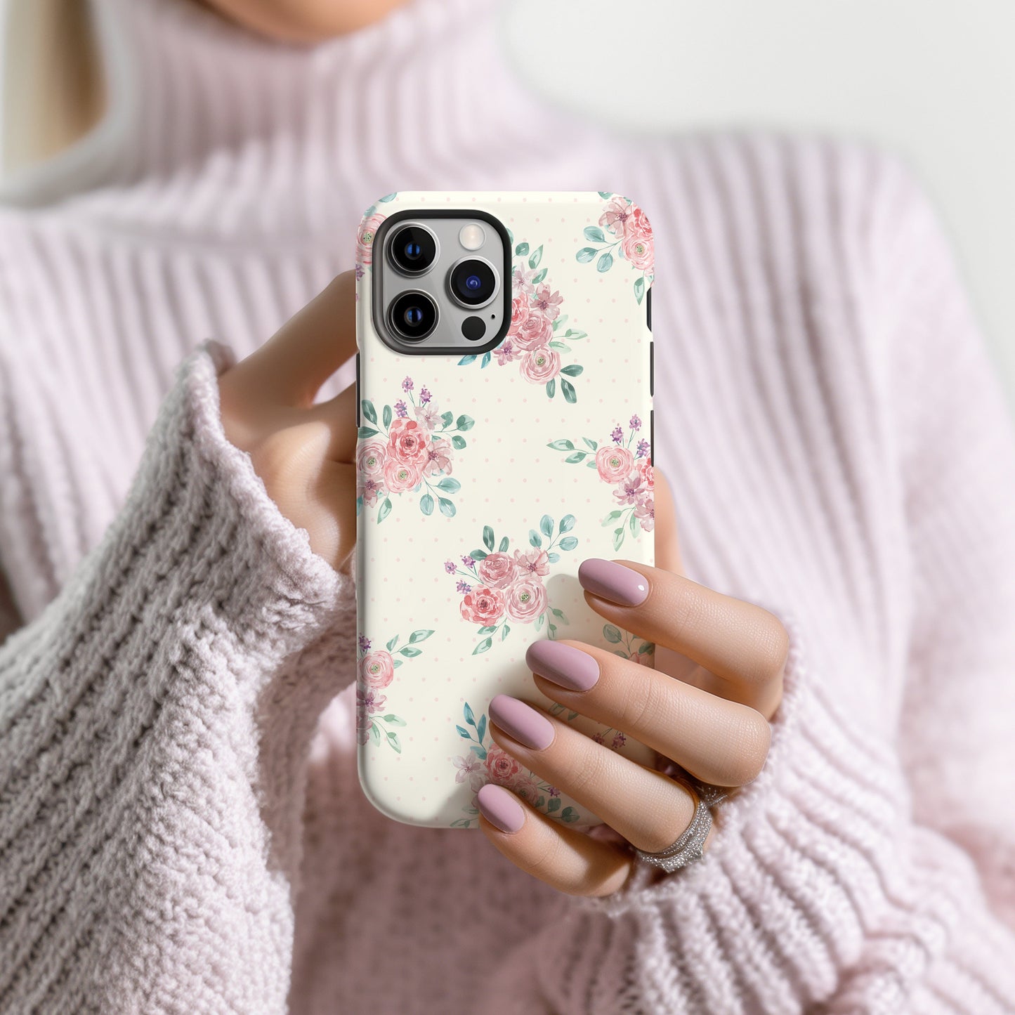 Vanilla Coquette Phone Case, Vintage Floral Phonecases, Summer Phone Cases, Cute Trendy Flower iPhone Case for 12 Mini 13 14 Pro 15 Pro Max Phone Case Printify 