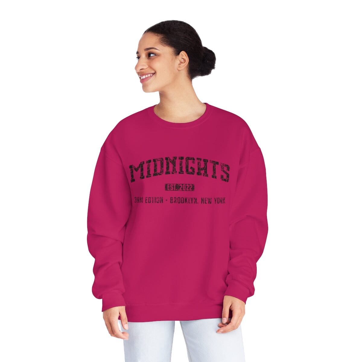 Midnights Crewneck • Sand & Heliconia Sweatshirt Printify 