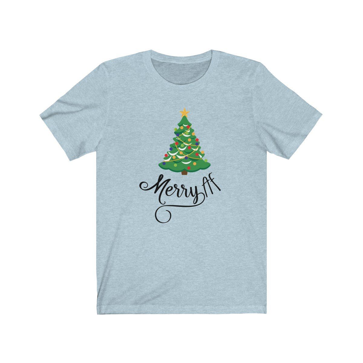 Merry AF Christmas Tree Unisex T-shirt