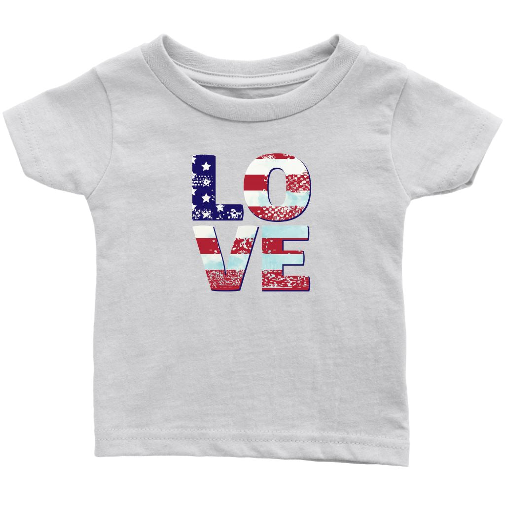 Patriotic Love Toddler Tees