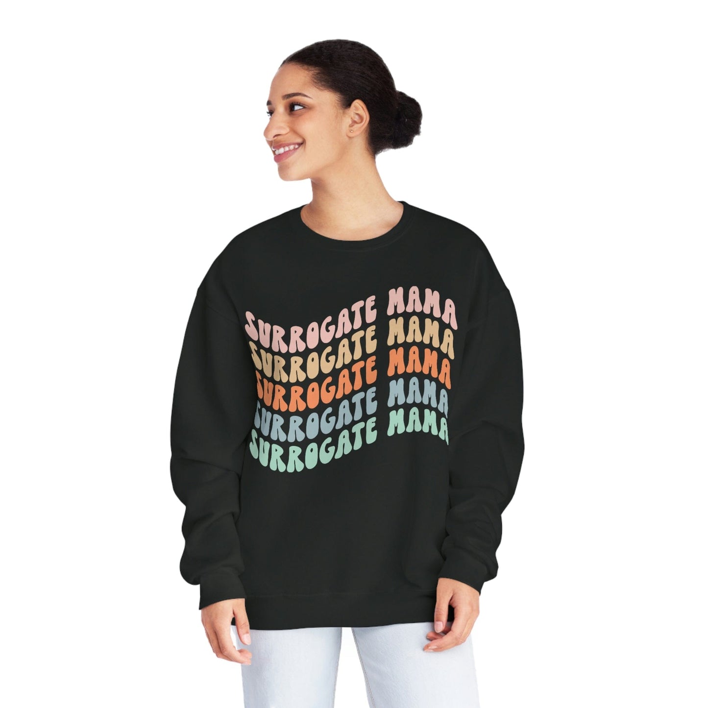 Surrogate Mama Sweatshirt | Gift for Surrogate Sweatshirt Printify Black S 