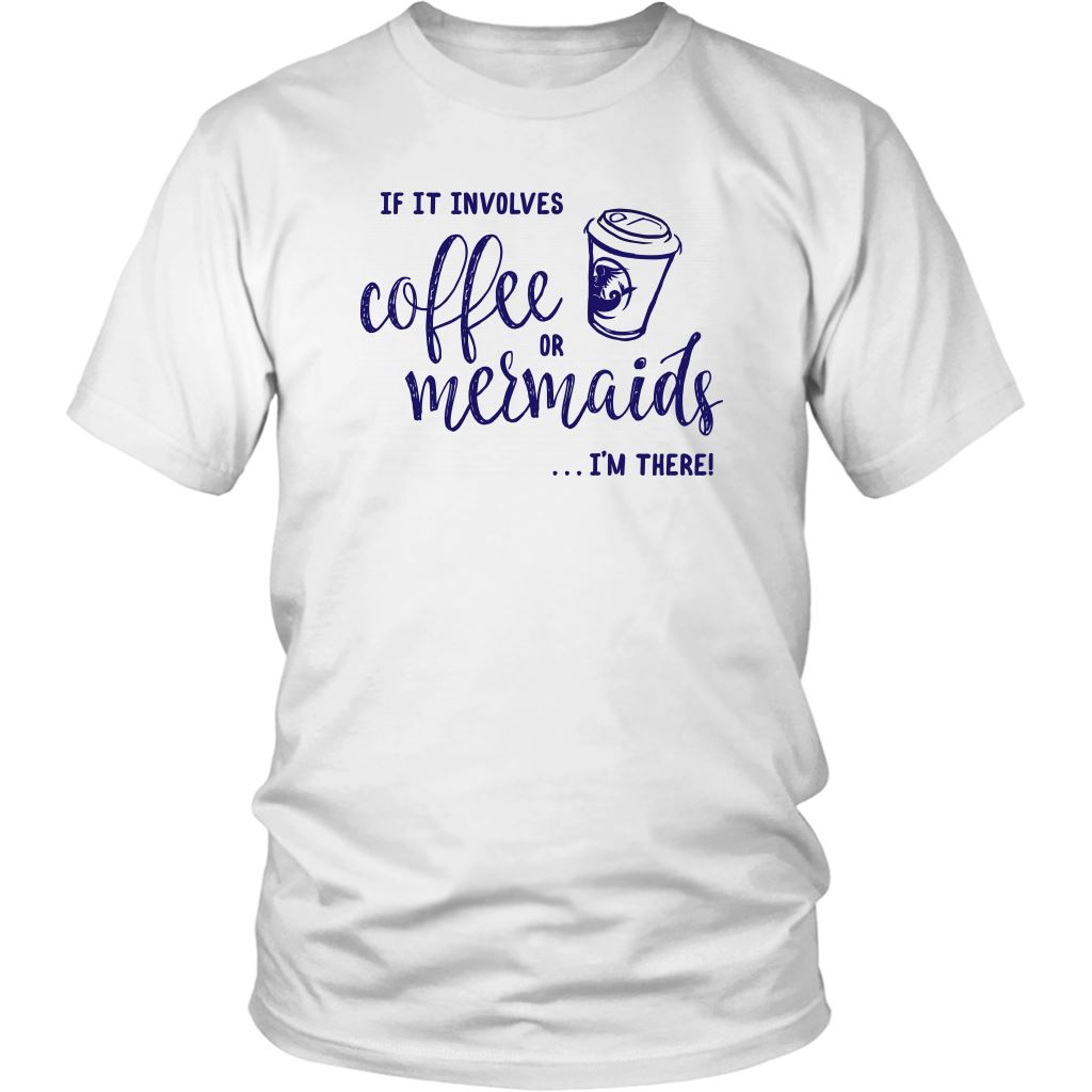 Coffee or Mermaids Women's Bright Tees
