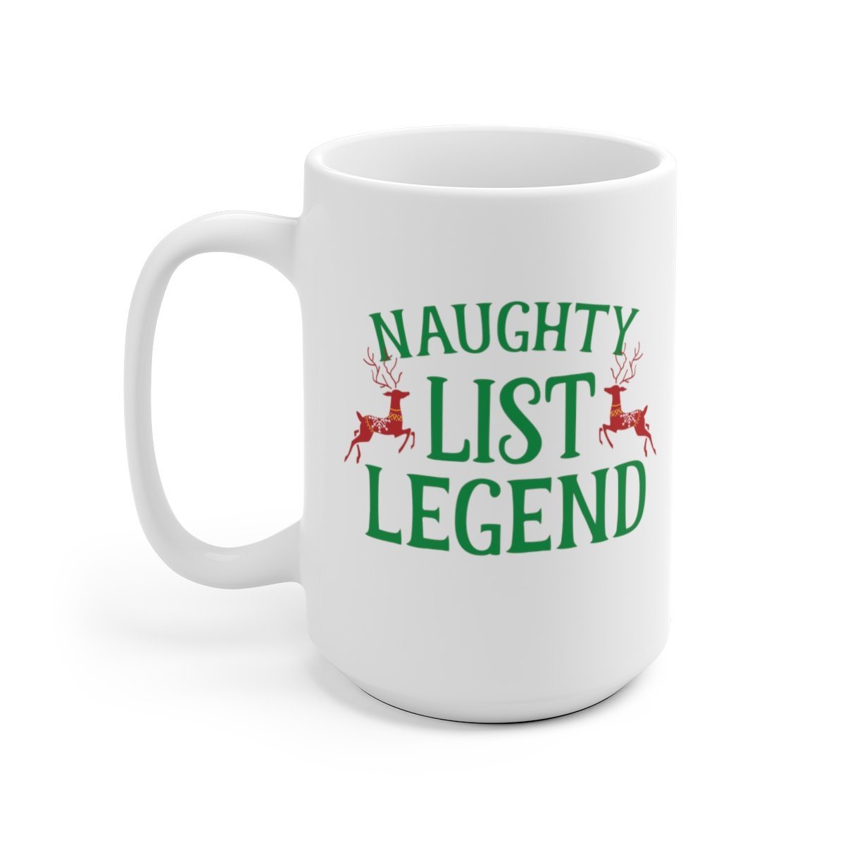 Naughty List Legend Holiday Novelty Mug