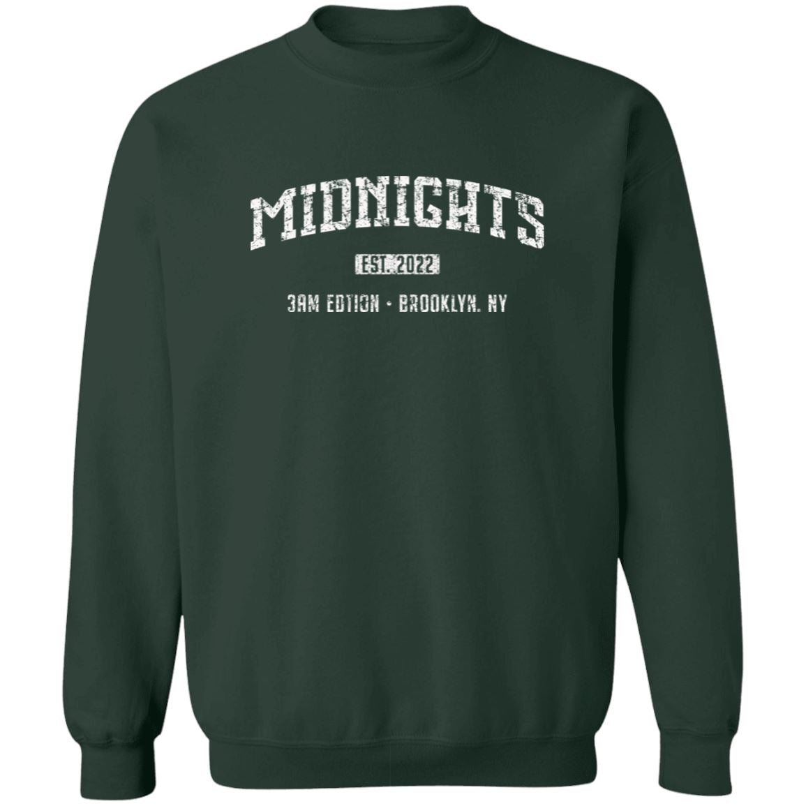 Midnights _Custom Cat Stock Items Sweatshirts CustomCat Forest Green S 
