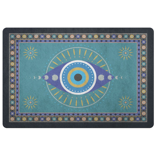 Evil Eye Printed Doormat Home Goods teelaunch 