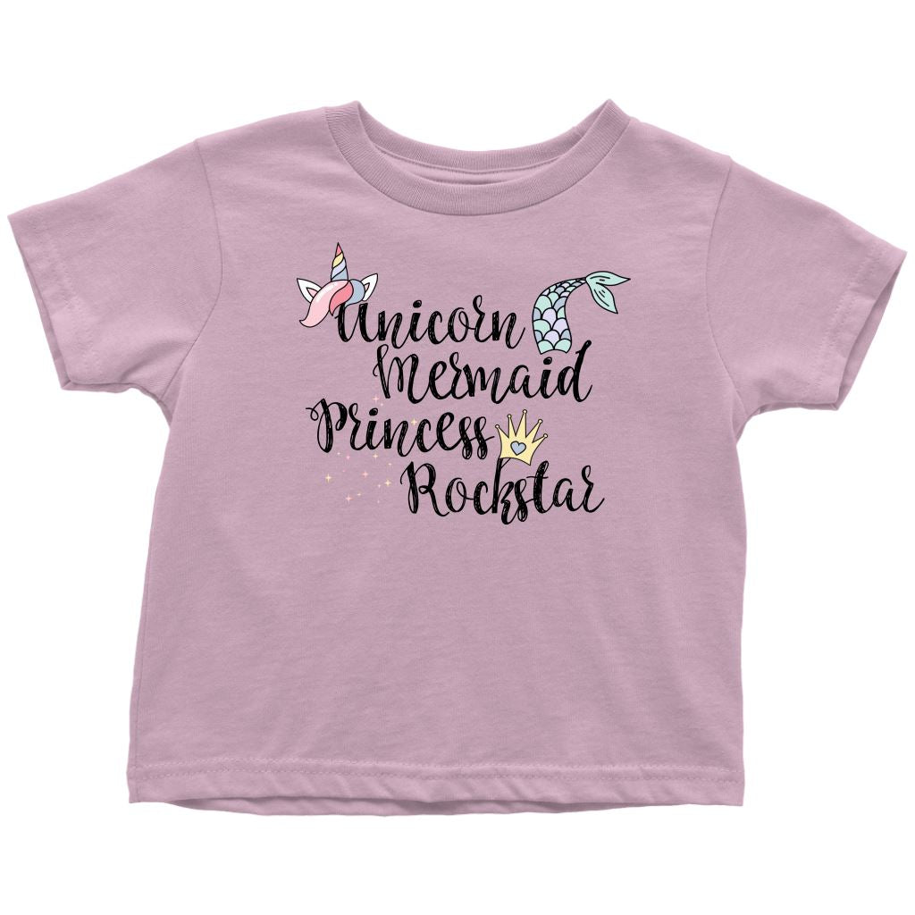 Unicorn, Mermaid, Princess, Rockstar Baby & Kids Tees