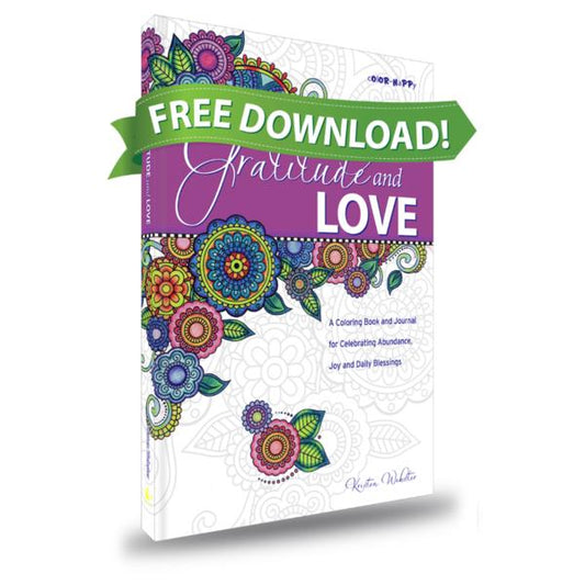 FREE! Gratitude and Love: Daily Gratitude Journal with Coloring Pages Mini Version