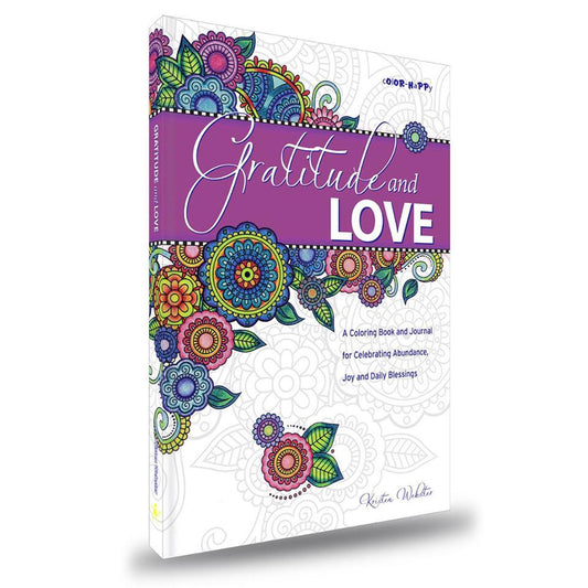 Gratitude and Love: Daily Gratitude Journal with Coloring Pages