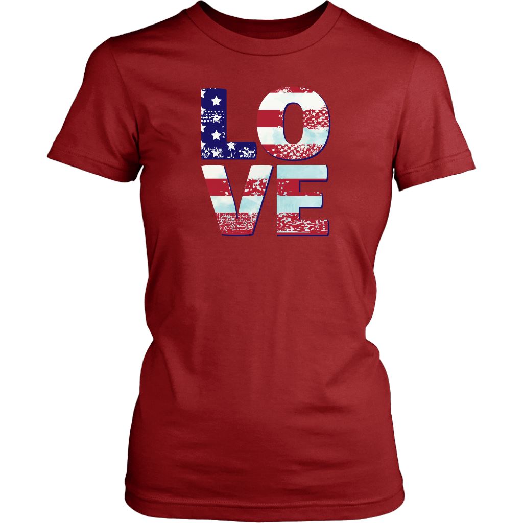 Patriotic Love Women's T-shirt