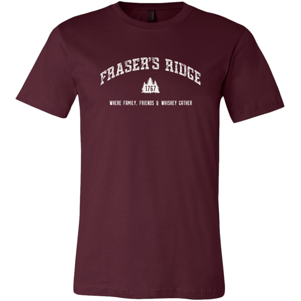 Fraser's Ridge T-shirt • Where family, friends and whiskey gather T-shirt teelaunch Unisex Crewneck Maroon S