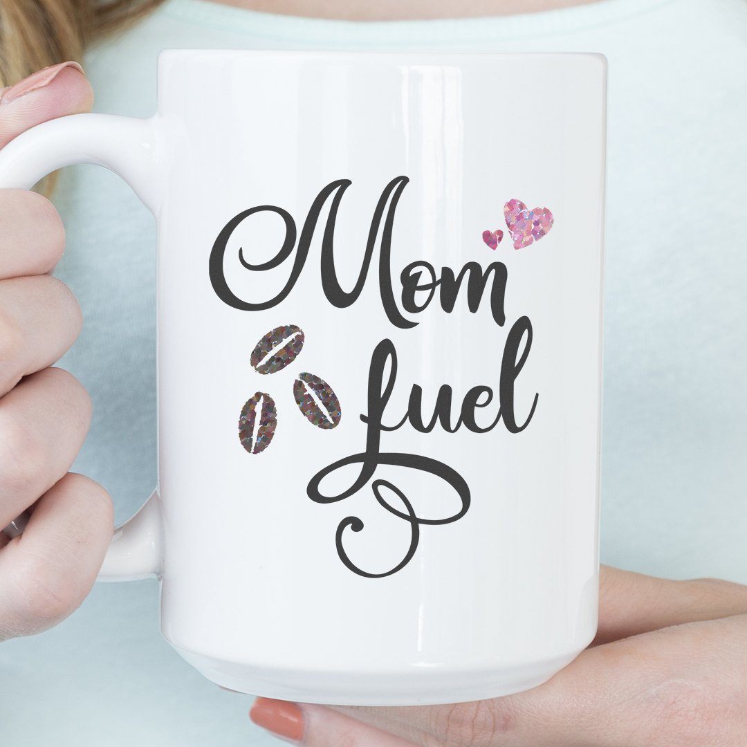 Mom Fuel 15oz Large Ceramic Mug