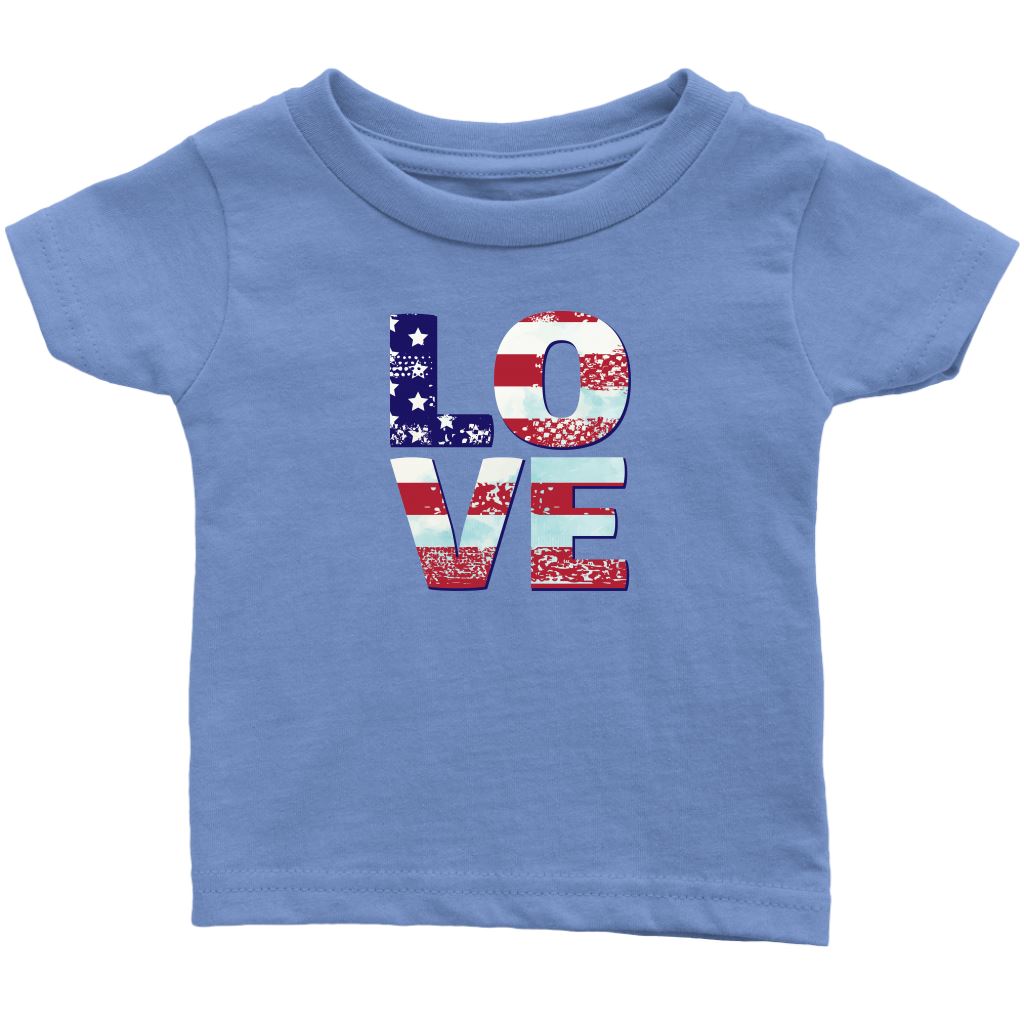 Patriotic Love Toddler Tees