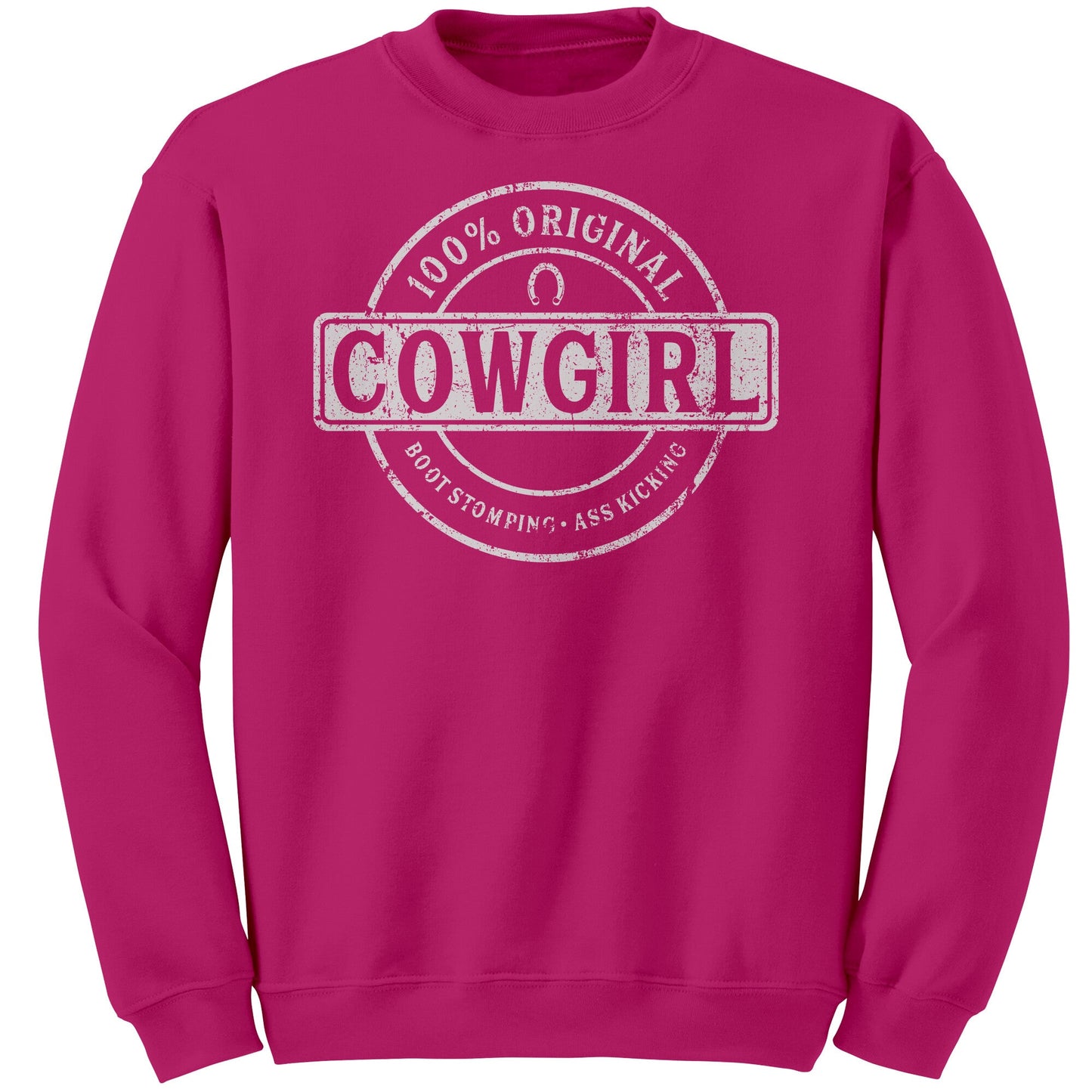 Sassy Cowgirl | Original Cowgirl Crewneck Apparel teelaunch Heliconia S 