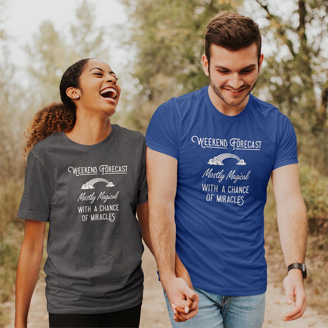 Weekend Forecast: Mostly Magical with a Chance of Miracles Men's T-shirt