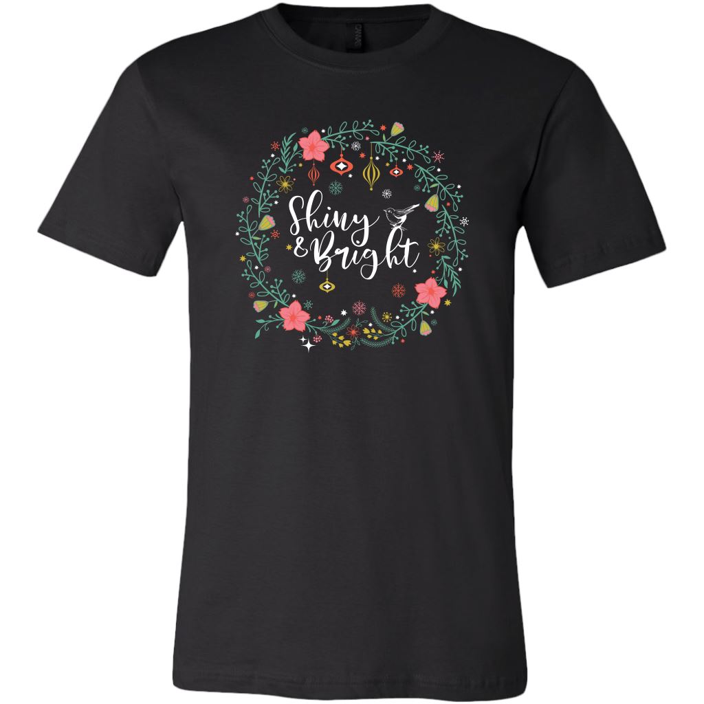 Folklore Shiny and Bright Holiday Cheer Christmas Tees & Sweatshirts • Cottagecore Aesthetic T-shirt teelaunch T-shirt Black S
