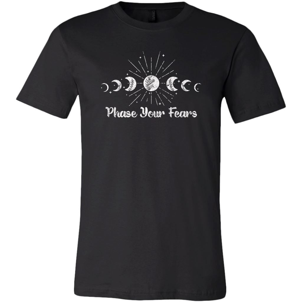 Phase Your Fears Unisex T-shirt T-shirt teelaunch Canvas Mens Shirt Black S