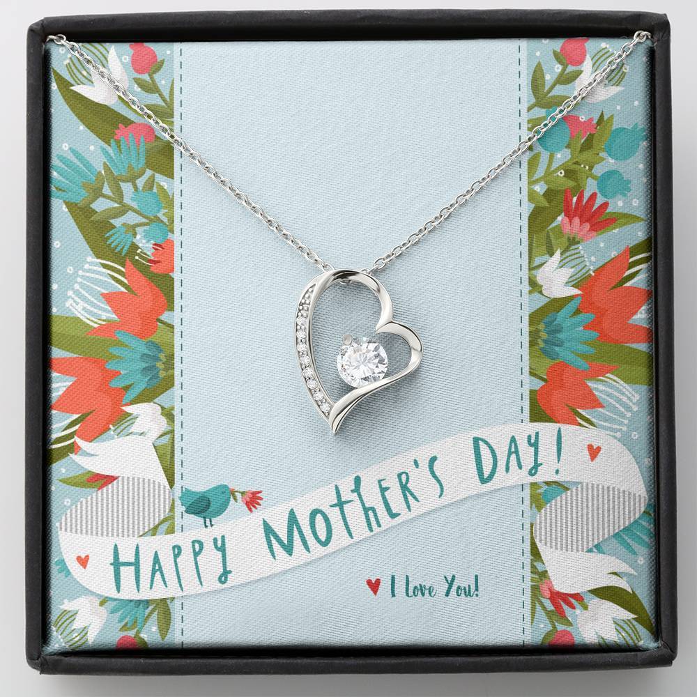 Mother and Child Forever Love Necklace • Custom Mother's Day Card Jewelry ShineOn Fulfillment Standard Box 
