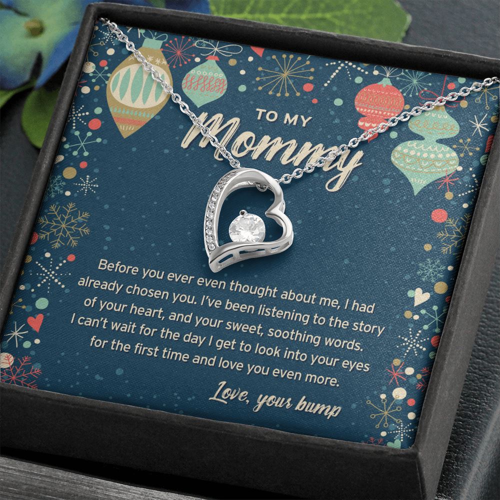 To My Mommy • Forever Love Necklace with Christmas Message Jewelry ShineOn Fulfillment Standard Box 