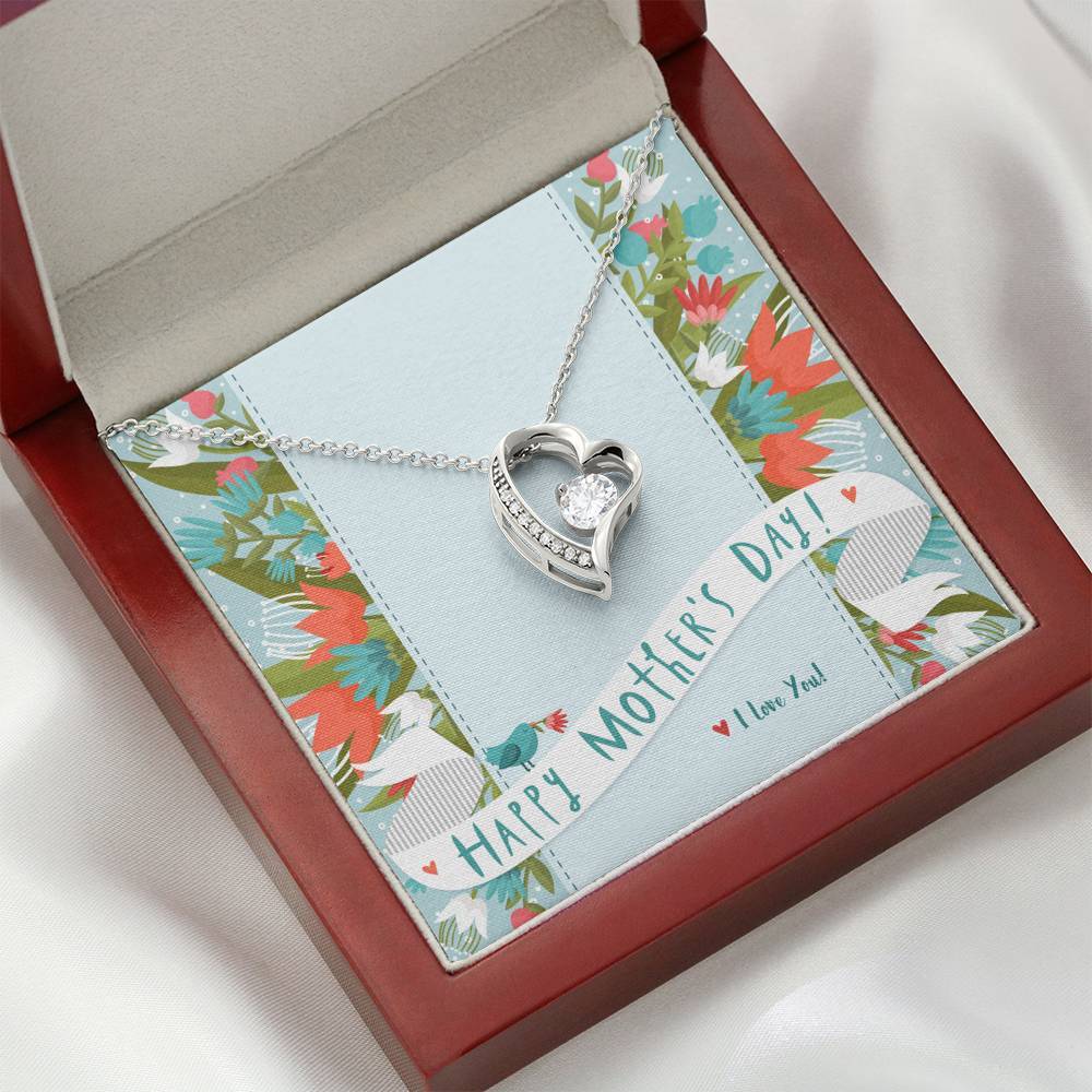 Mother and Child Forever Love Necklace • Custom Mother's Day Card Jewelry ShineOn Fulfillment 