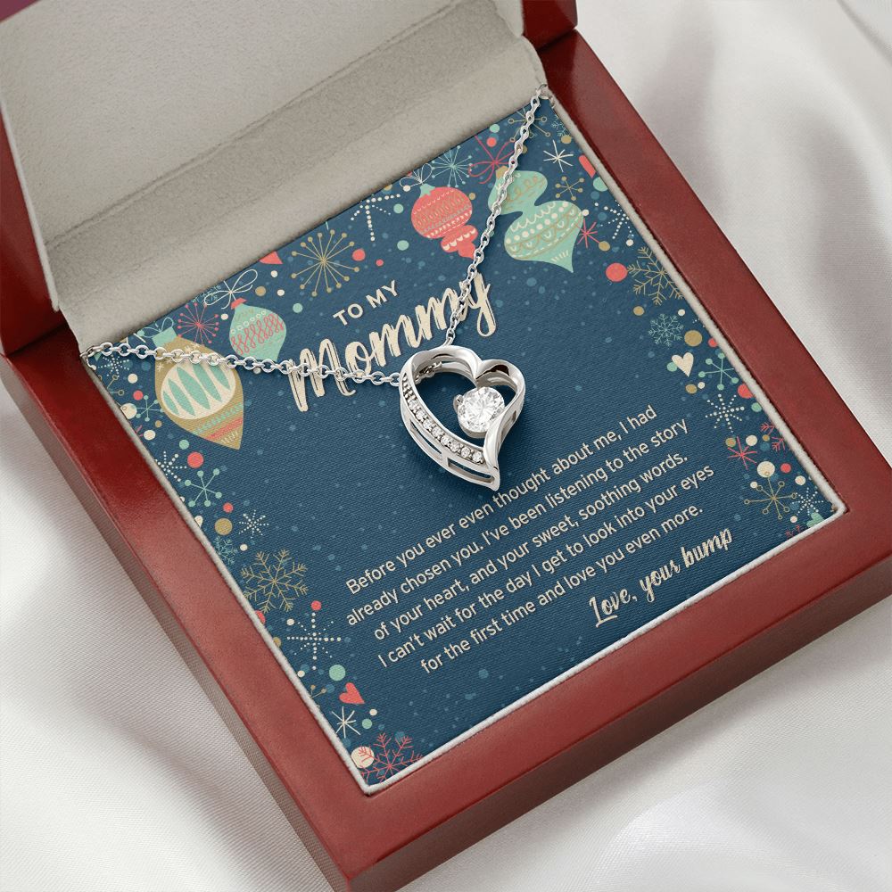 To My Mommy • Forever Love Necklace with Christmas Message Jewelry ShineOn Fulfillment 