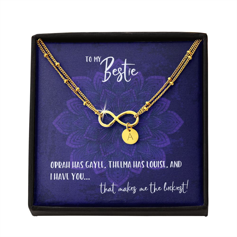 To My Bestie • Oprah & Gayle Infinity Charm Bracelet Jewelry ShineOn Fulfillment 