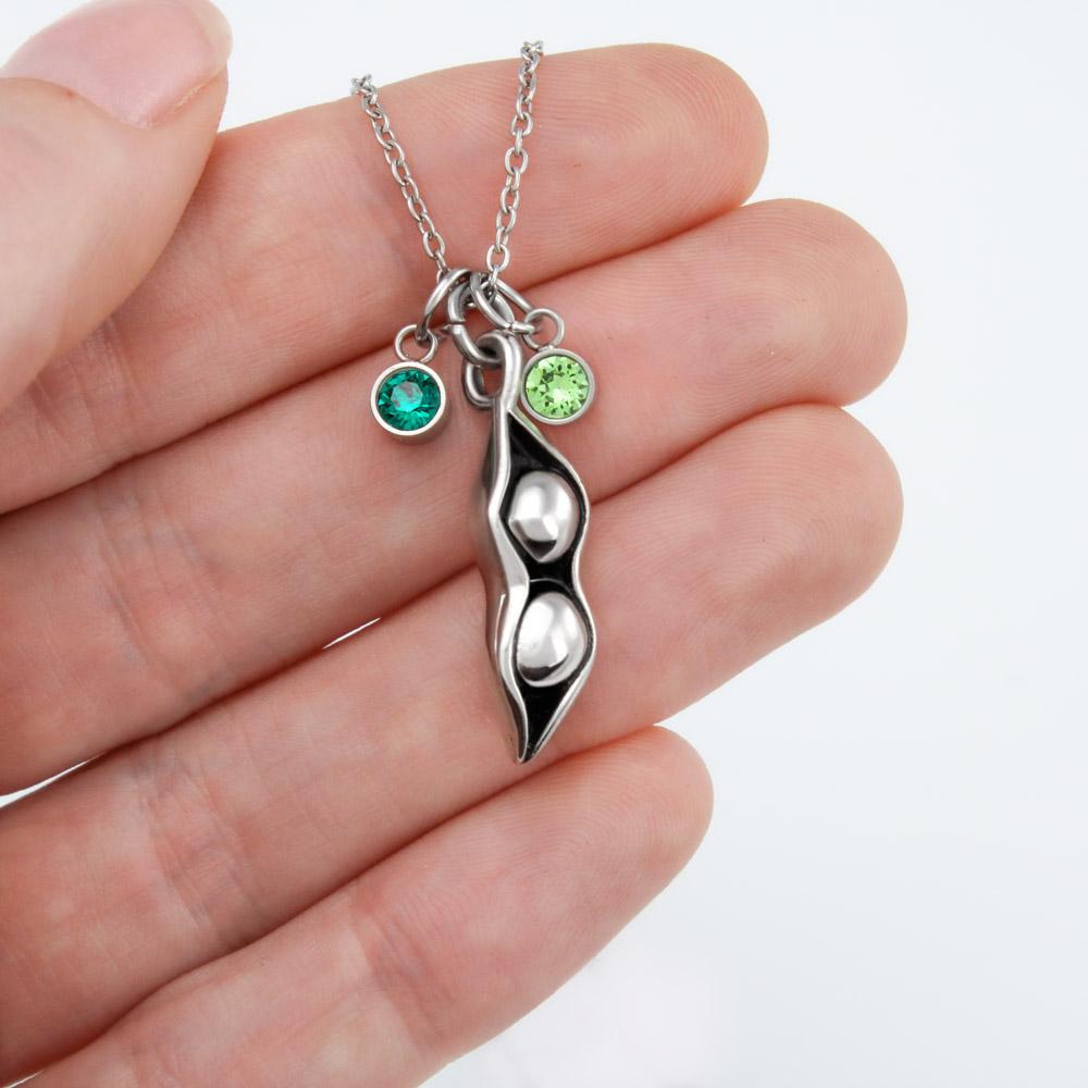 Customizable Peas In A Pod Pendant • Happy Mother's Day Jewelry ShineOn Fulfillment 