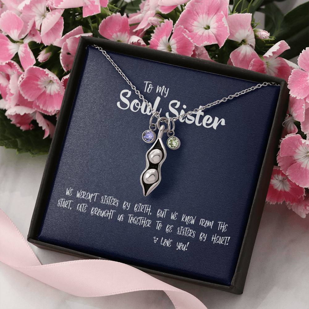 Two Peas In A Pod • Soul Sister Message Card Jewelry ShineOn Fulfillment 