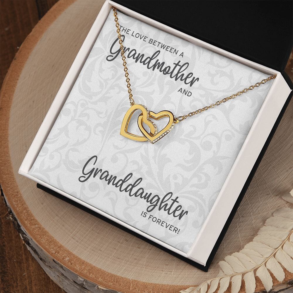 Grandmother Granddaughter Love • Interlocking Hearts Necklace Jewelry ShineOn Fulfillment 