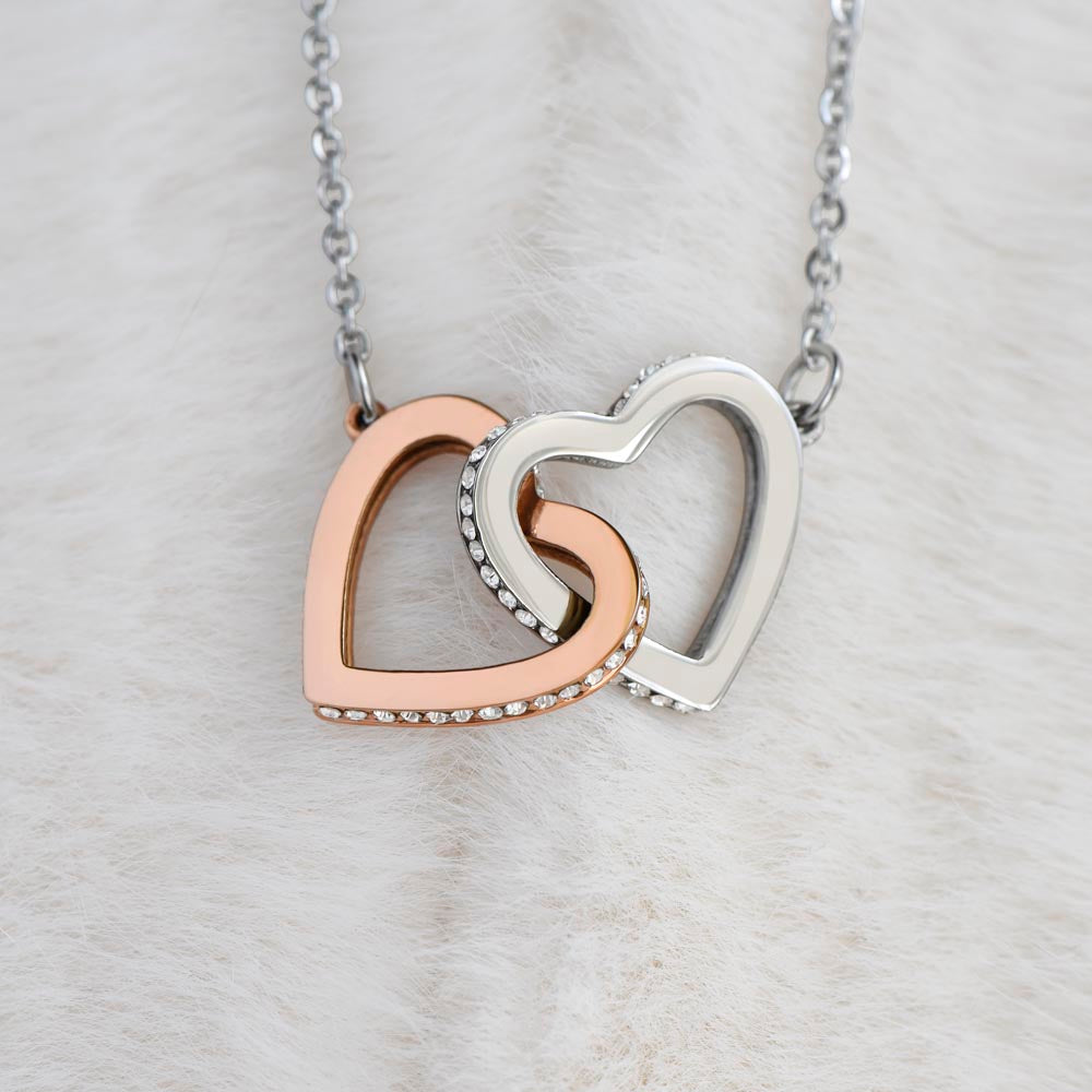 Father Daughter Forever Love • Interlocking Hearts Pendant Jewelry ShineOn Fulfillment 