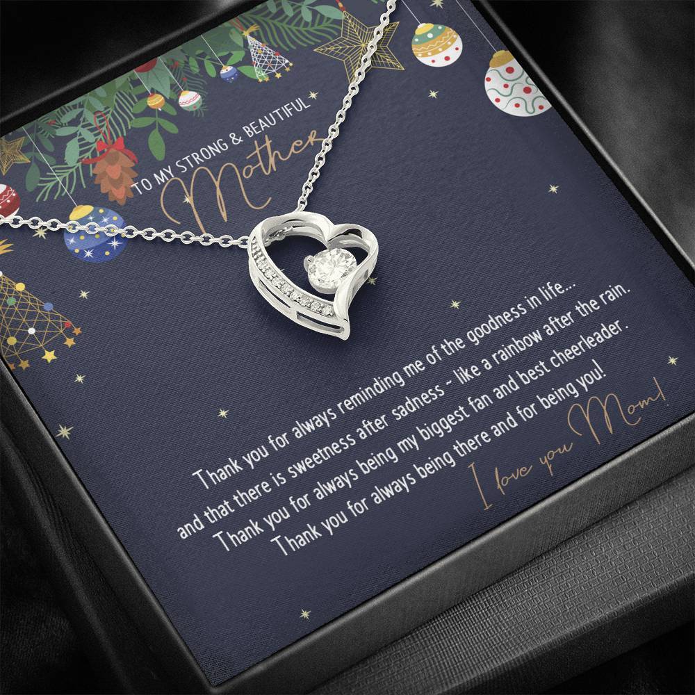 CZ Heart Pendant • Christmas Message To My Mother Jewelry ShineOn Fulfillment 