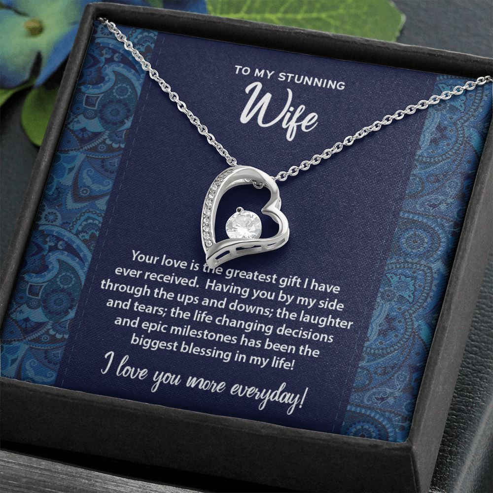 You Are My Greatest Gift • To My Wife Heart Pendant Jewelry ShineOn Fulfillment 