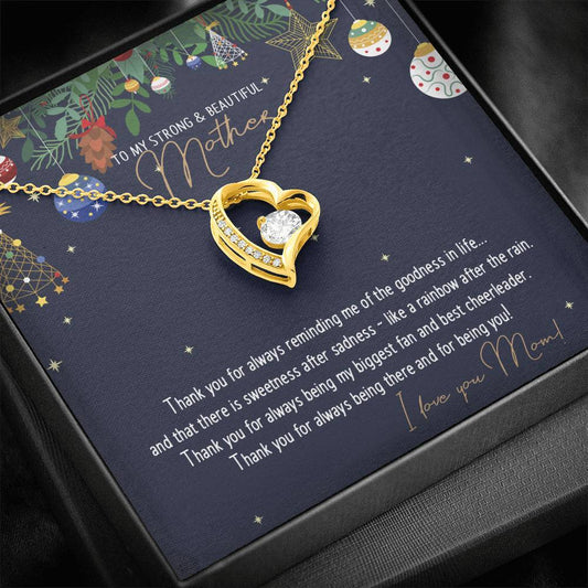 CZ Heart Pendant • Christmas Message To My Mother Jewelry ShineOn Fulfillment 