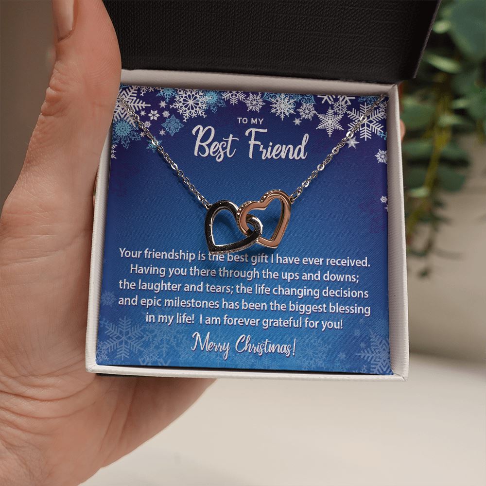 Christmas Message To My Best Friend • Interlocking Hearts Jewelry ShineOn Fulfillment 