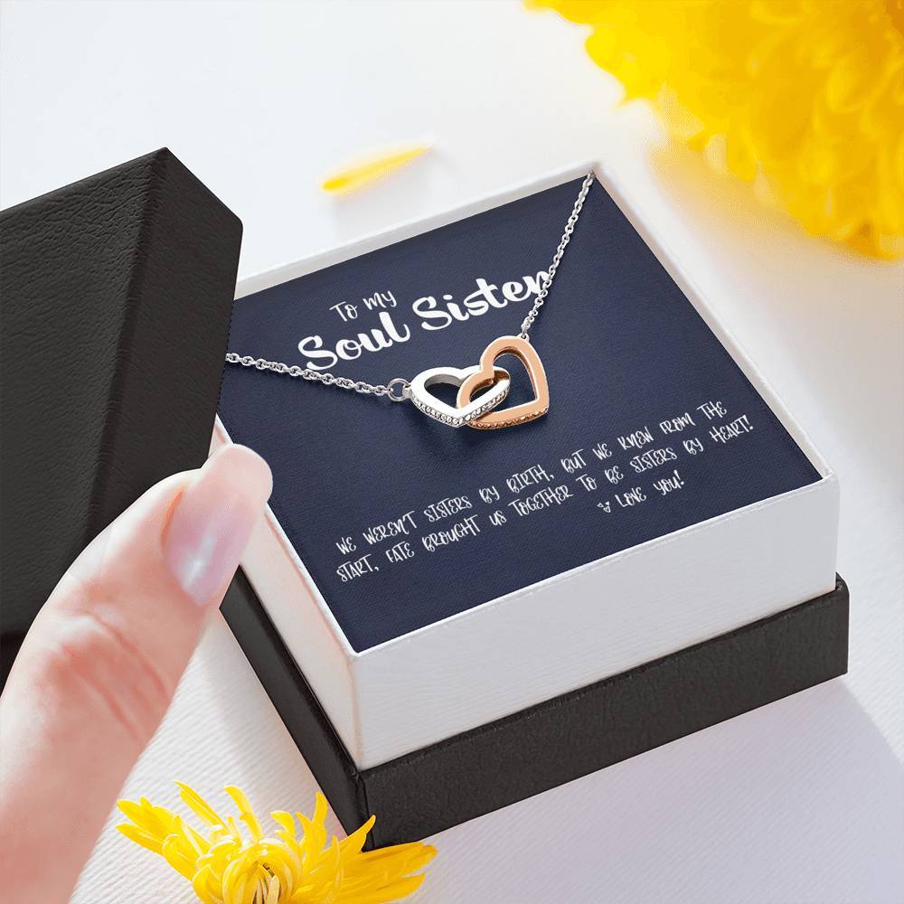 Interlocking Hearts • Soul Sister Message Card Jewelry ShineOn Fulfillment 