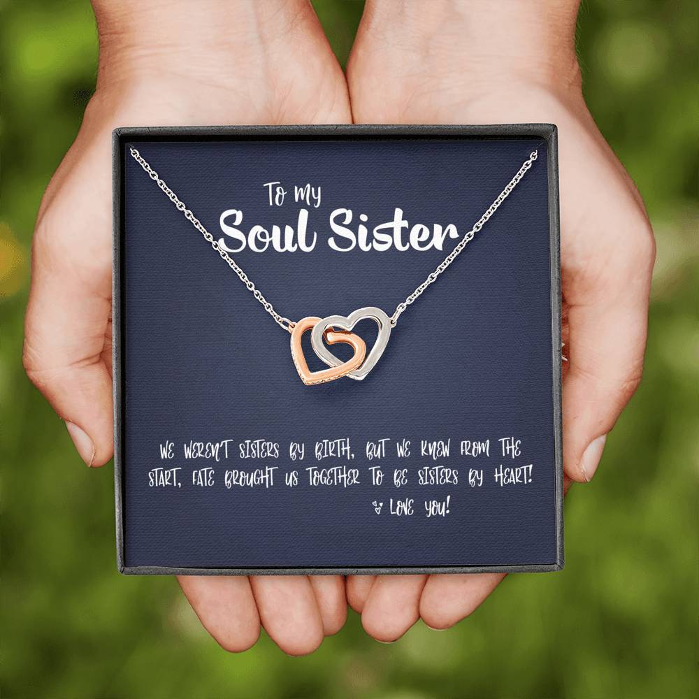 Interlocking Hearts • Soul Sister Message Card Jewelry ShineOn Fulfillment 