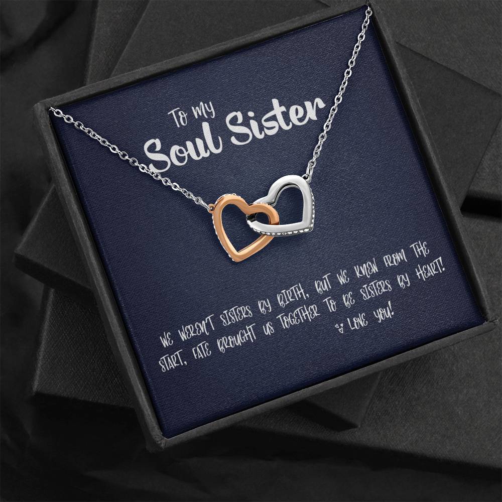 Interlocking Hearts • Soul Sister Message Card Jewelry ShineOn Fulfillment Standard Box 