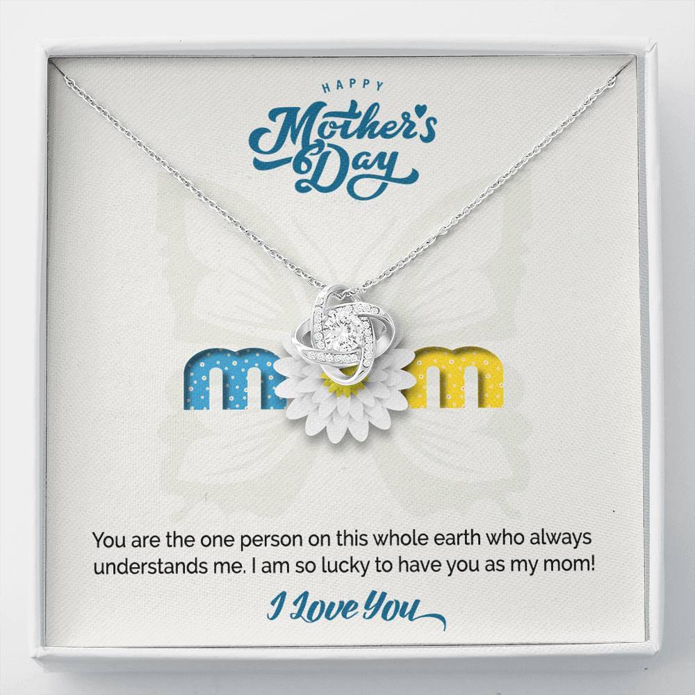 Mother's Day Love Knot Necklace • I Love You Message Card Jewelry ShineOn Fulfillment 