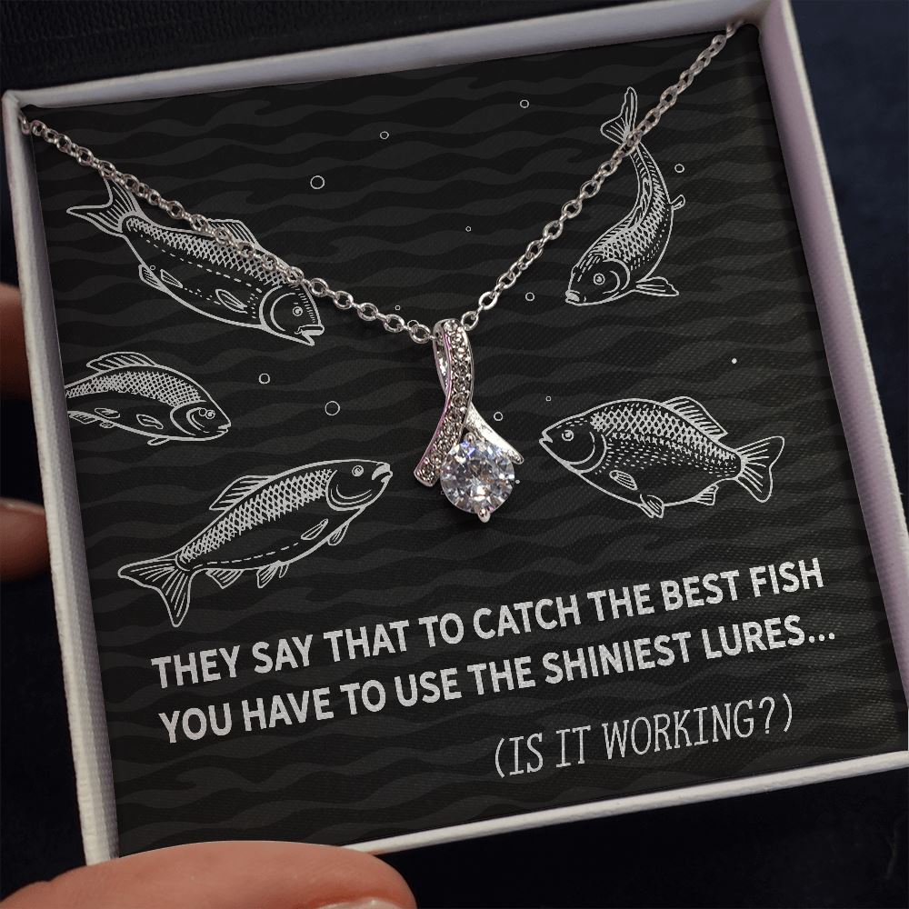 Fisherman's Tale Shiniest Lures • Ribbon Pendant Jewelry ShineOn Fulfillment 